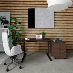 OPTIMA Rollcontainer | 3 Schubladen + 1 Kleinteilefach, 600 Mm Tief, Nussbaum -Möbel Pro Verkauf PROFI Rollcontainer 60cm tief Nussbaum Rollschrank Buero Container OPTIMA 5