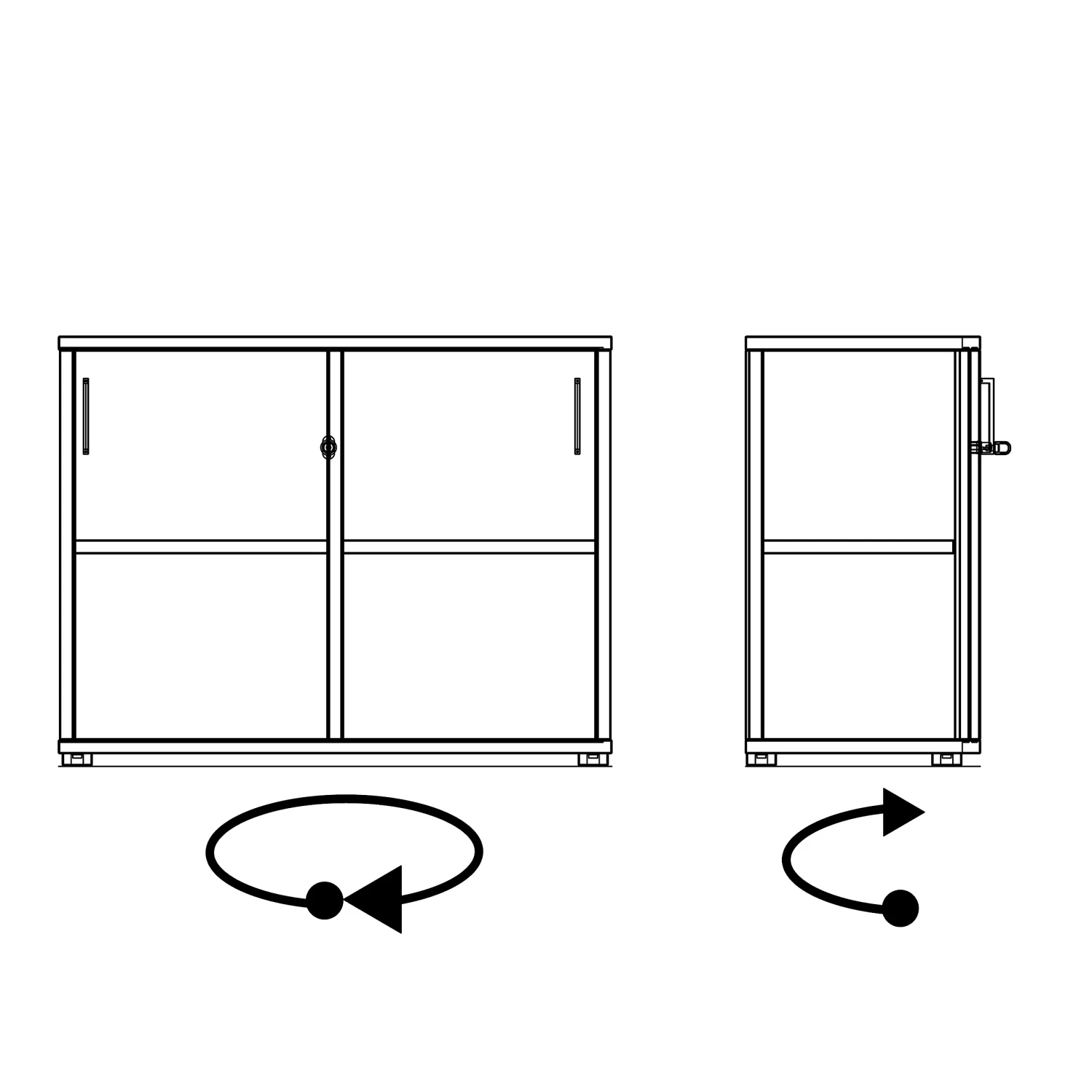 UNI Schiebetürenschrank | 2 OH, 1000 X 777 Mm, Bernsteineiche 12 UNI Schiebetürenschrank | 2 OH, 1000 X 777 Mm, Bernsteineiche – Bild 10