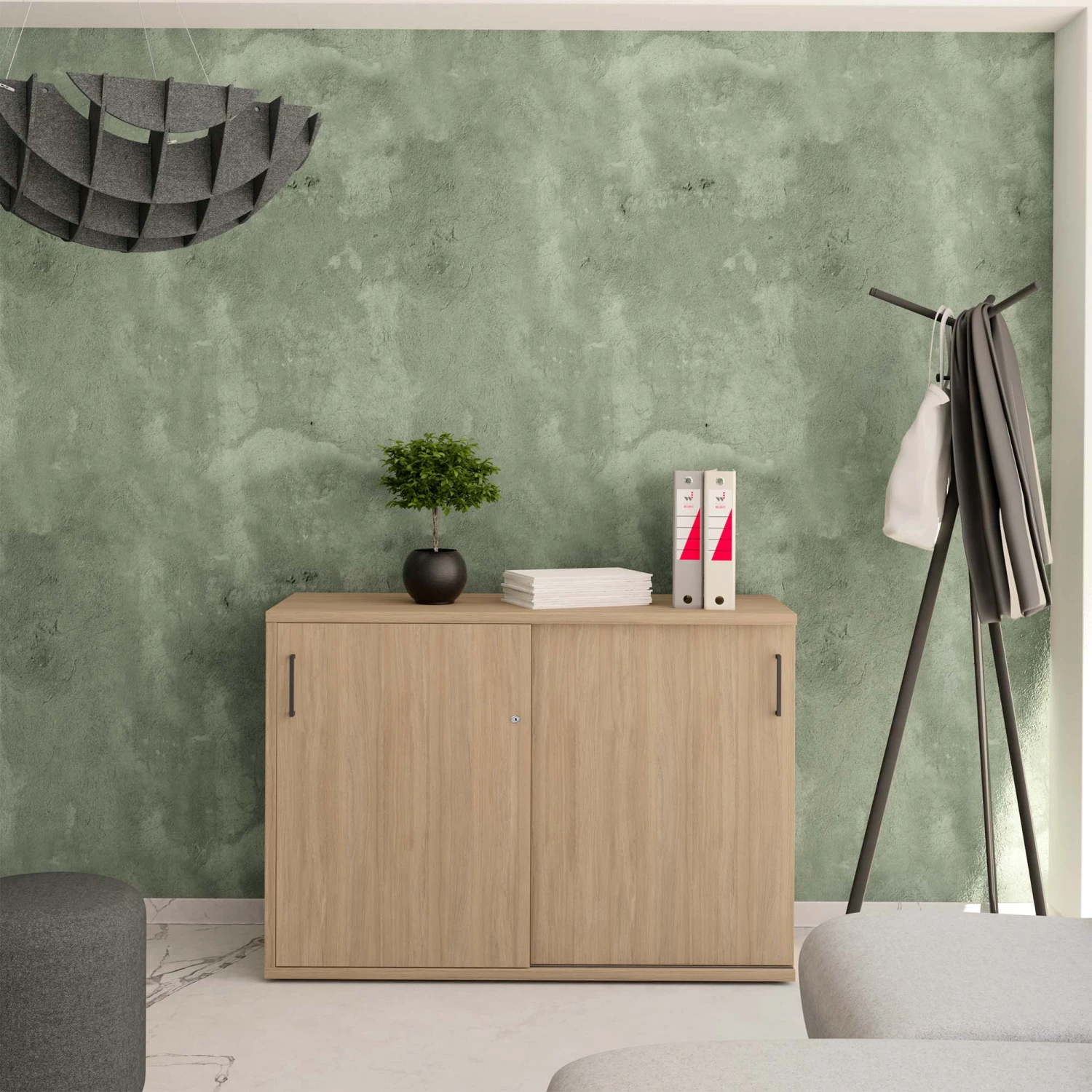 UNI Schiebetürenschrank | 2 OH, 1200 X 777 Mm, Bernsteineiche 3 UNI Schiebetürenschrank | 2 OH, 1200 X 777 Mm, Bernsteineiche