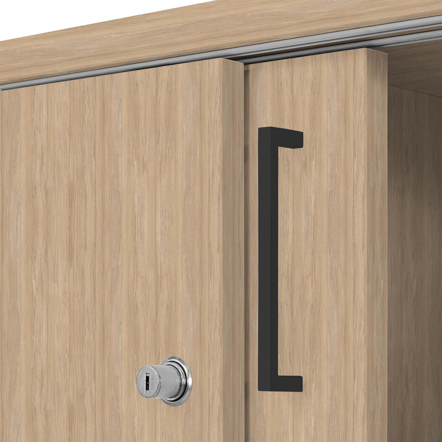 UNI Schiebetürenschrank | 2 OH, 1200 X 777 Mm, Bernsteineiche 6 UNI Schiebetürenschrank | 2 OH, 1200 X 777 Mm, Bernsteineiche – Bild 4