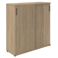 Möbel Pro Verkauf -Möbel Pro Verkauf PROFI Schiebetuerenschrank Sideboard 1 2 Meter breit abschliessbar 3OH Bernsteineiche Schrank Bueroschrank Aktenschrank 1