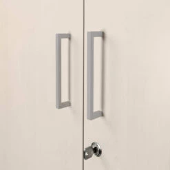 UNI Schrankwand | 5 OH, 2400 X 1897 Mm, Ahorn -Möbel Pro Verkauf PROFI Schrankwand abschliessbar Schrank Bueroschrank Fluegeltuerenschrank Kombischrank 5 OH Ahorn 2