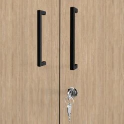 UNI Schrankwand | 3 OH, 2400 X 1143 Mm, Bernsteineiche -Möbel Pro Verkauf PROFI Schrankwand abschliessbar Schrank Bueroschrank Fluegeltuerenschrank Regalschrank 3 OH Bernsteineiche 8