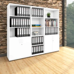 UNI Schrankwand | 5 OH, 2200 X 1897 Mm, Weiß