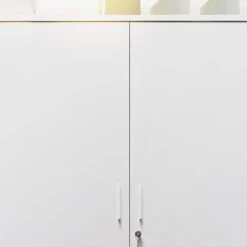 UNI Schrankwand | 5 OH, 2000 X 1897 Mm, Weiß -Möbel Pro Verkauf PROFI Schrankwand abschliessbar Schrank Bueroschrank Fluegeltuerenschrank Regalschrank 5 OH Weiss 3 2