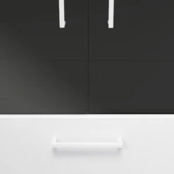 UNI Vitrinenschrank Mit Hängeregister | 5 OH, 800 X 1897 Mm, Anthrazit / Weiß -Möbel Pro Verkauf PROFI Vitrinenschrank mit Haengeregister abschliessbar 5 OH Anthrazit Weiss Schrank Bueroschrank Aktenschrank Fluegeltuerenschrank Bueroschrank Schrank 2