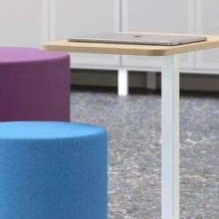 GIRO Pouf / Sitzhocker | Rollbar, Ø 400 Mm, Wollbezüge VELITO / SYNERGY -Möbel Pro Verkauf Pouf Hocker Sitzhocker Sitzmoebel GIRO 400 mm auf Rollen 2