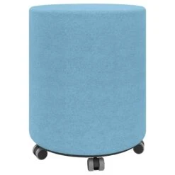 GIRO Pouf / Sitzhocker | Rollbar, Ø 400 Mm, Wollbezüge VELITO / SYNERGY -Möbel Pro Verkauf Pouf Hocker Sitzhocker Sitzmoebel GIRO 400 mm auf Rollen 6