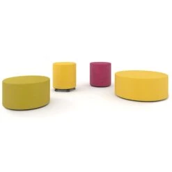 GIRO Pouf / Sitzhocker | Ø 400 Mm, Sitzhöhe 450 Mm, Wollbezüge VELITO / SYNERGY -Möbel Pro Verkauf Pouf Hocker Sitzmoebel GIRO 400 mm Sitzhoehe 450 mm 4