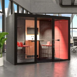 SILENT ROOM L - Meetingbox | Raum-in-Raum, Schallschutz, Für 4 Personen, Bezugsstoffe BERTA / VELITO / SYNERGY -Möbel Pro Verkauf SILENTROOM L Raum in Raum System Raum im Raum Loesung Akustik Schallabsorber Ruhebereich Ruheraum Besprechungsraum SILENT ROOM Raum in Raum System Raum im Raum Loesung Schallabsorber Ruh 3