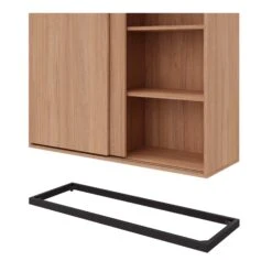 CHOICE Schiebetürenschrank | 1 OH, 800 X 410 Mm, Bernsteineiche -Möbel Pro Verkauf Schiebetuerenschrank CHOICE abschliessbar 1 OH 80 x 41 cm Schrank Bueroschrank Sideboard Lowboard Bernsteineiche 4