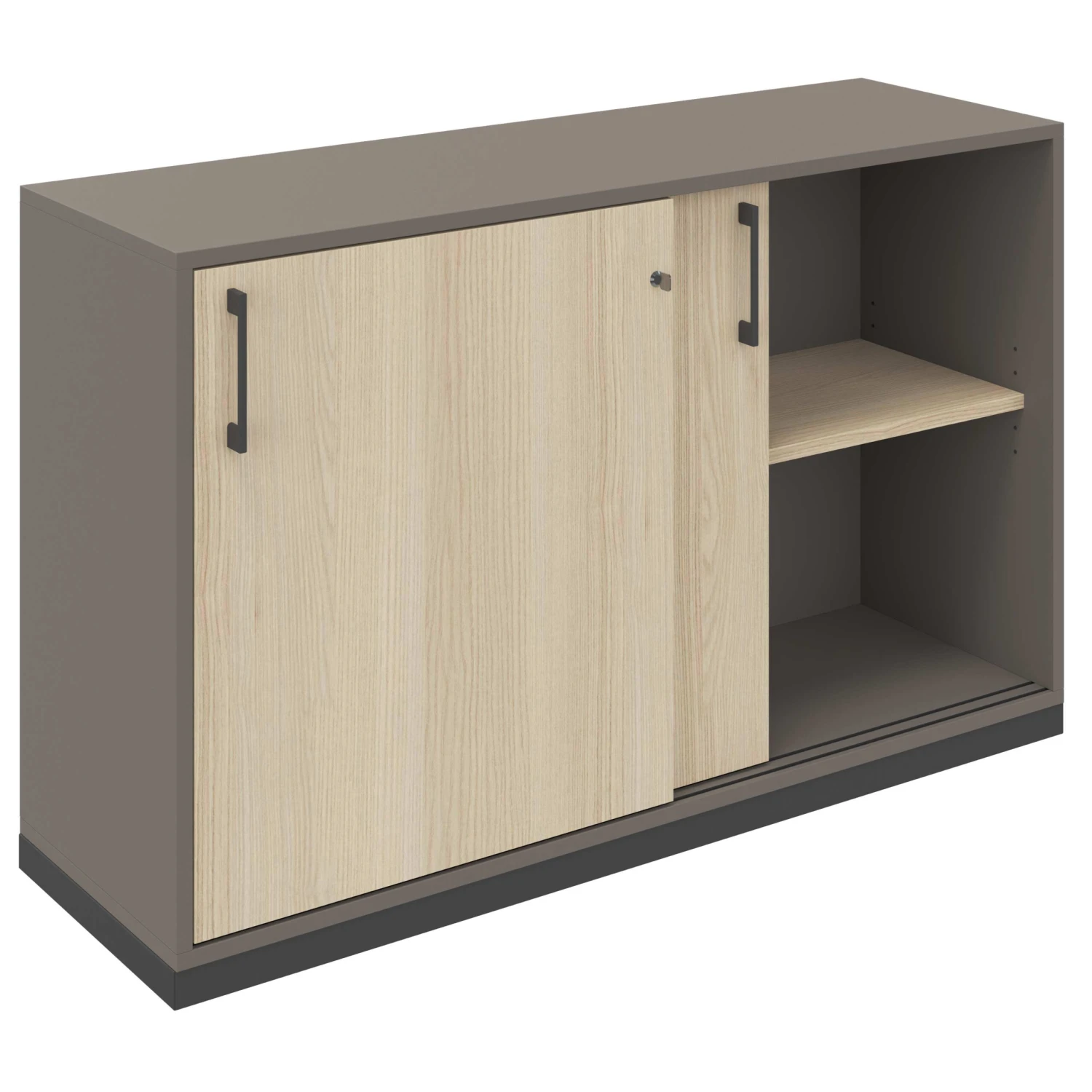 CHOICE Schiebetürenschrank | 2 OH, 1200 X 760 Mm, Cubanitgrau / Sandesche 4 CHOICE Schiebetürenschrank | 2 OH, 1200 X 760 Mm, Cubanitgrau / Sandesche – Bild 2