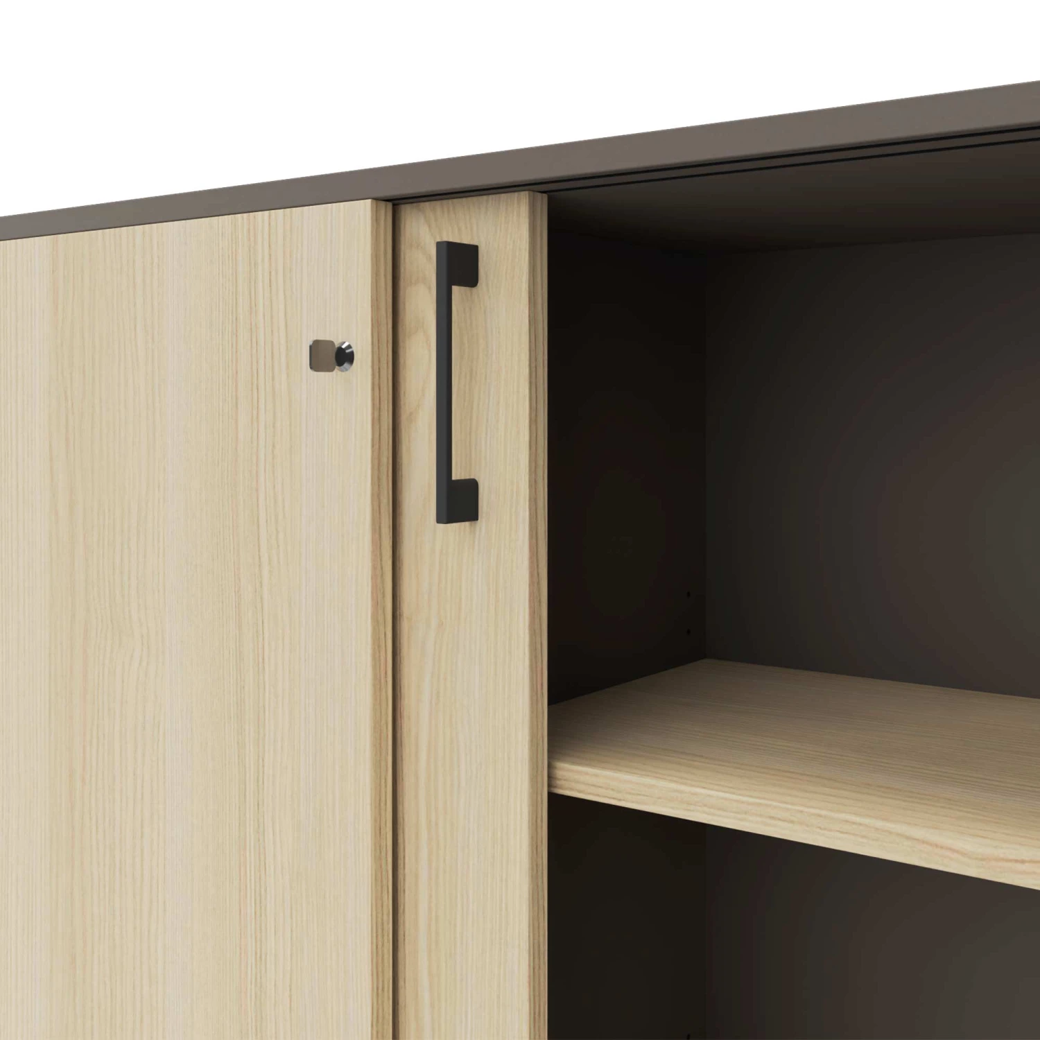CHOICE Schiebetürenschrank | 2 OH, 1200 X 760 Mm, Cubanitgrau / Sandesche 5 CHOICE Schiebetürenschrank | 2 OH, 1200 X 760 Mm, Cubanitgrau / Sandesche – Bild 3