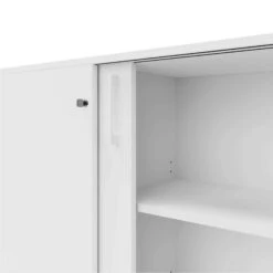 CHOICE Schiebetürenschrank | 2 OH, 1600 X 760 Mm, Weiß -Möbel Pro Verkauf Schiebetuerenschrank CHOICE abschliessbar 2 OH 160 x 76 cm Schrank Bueroschrank Sideboard Lowboard Weiss 3