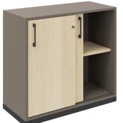 CHOICE Schiebetürenschrank | 2 OH, 800 X 760 Mm, Cubanitgrau / Sandesche -Möbel Pro Verkauf Schiebetuerenschrank CHOICE abschliessbar 2 OH 80 x 76 cm Schrank Bueroschrank Sideboard Lowboard Sandesche Cubanitgrau 1