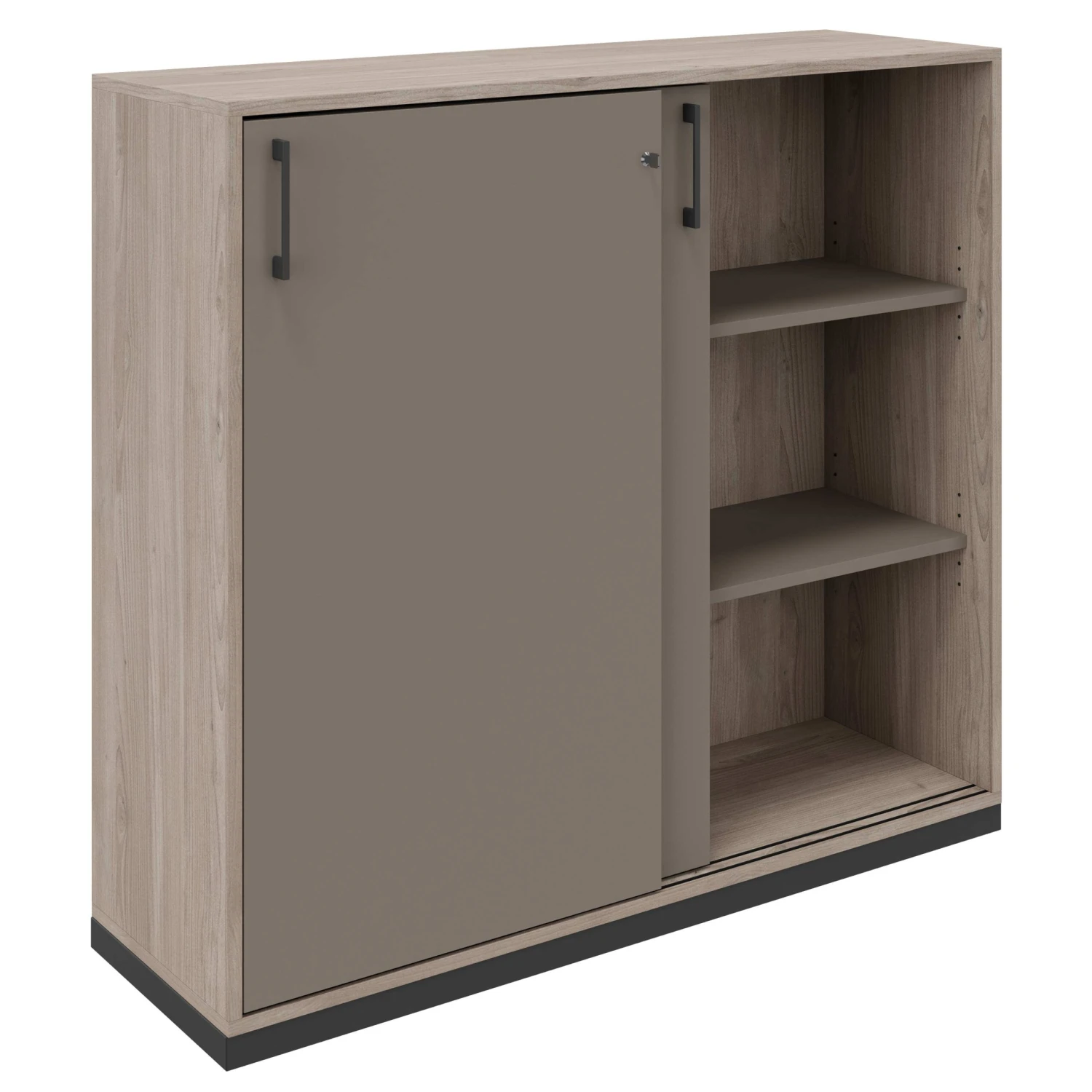 CHOICE Schiebetürenschrank | 3 OH, 1200 X 1115 Mm, Cubanitgrau / Nordeiche Grau 4 CHOICE Schiebetürenschrank | 3 OH, 1200 X 1115 Mm, Cubanitgrau / Nordeiche Grau – Bild 2