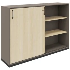Möbel Pro Verkauf -Möbel Pro Verkauf Schiebetuerenschrank CHOICE abschliessbar 3 OH 160 x 111 5 cm Schrank Bueroschrank Sideboard Highboard Sandesche Cubanitgrau 5