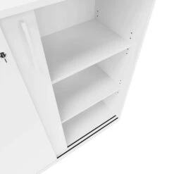 CHOICE Schiebetürenschrank | 3 OH, 1600 X 1115 Mm, Weiß -Möbel Pro Verkauf Schiebetuerenschrank CHOICE abschliessbar 3 OH 160 x 111 5 cm Schrank Bueroschrank Sideboard Highboard Weiss 2