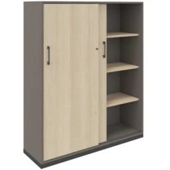 CHOICE Schiebetürenschrank | 4 OH, 1200 X 1465 Mm, Cubanitgrau / Sandesche 9 CHOICE Schiebetürenschrank | 4 OH, 1200 X 1465 Mm, Cubanitgrau / Sandesche -Möbel Pro Verkauf Schiebetuerenschrank CHOICE abschliessbar 4 OH 120 x 146 5 cm Schrank Bueroschrank Sideboard Highboard Sandesche Cubanitgrau 5