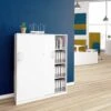CHOICE Schiebetürenschrank | 4 OH, 1200 X 1465 Mm, Weiß -Möbel Pro Verkauf Schiebetuerenschrank CHOICE abschliessbar 4 OH 120 x 146 5 cm Schrank Bueroschrank Sideboard Highboard Weiss