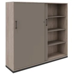 CHOICE Schiebetürenschrank | 4 OH, 1600 X 1465 Mm, Nordeiche Grau / Cubanitgrau 9 CHOICE Schiebetürenschrank | 4 OH, 1600 X 1465 Mm, Nordeiche Grau / Cubanitgrau -Möbel Pro Verkauf Schiebetuerenschrank CHOICE abschliessbar 4 OH 160 x 146 5 cm Schrank Bueroschrank Sideboard Highboard Cubanitgrau Nordeiche grau 1