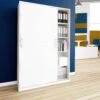 CHOICE Schiebetürenschrank | 5 OH, 1200 X 1820 Mm, Weiß -Möbel Pro Verkauf Schiebetuerenschrank CHOICE abschliessbar 5 OH 120 x 182 cm Schrank Bueroschrank Sideboard Highboard Weiss