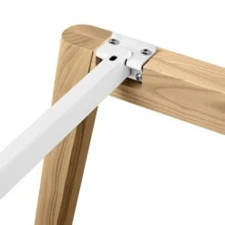 NOVA WOOD Besprechungstisch | Massivholz-Gestell, 1800 X 800 Mm, Weiß -Möbel Pro Verkauf Schreibtisch NOVA Wood 180 x 80 cm Weiss Holz Buerotisch Computertisch Buero 5