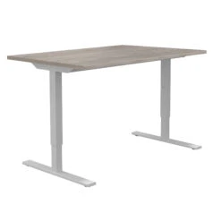 ONE H Schreibtisch | Manuell Höhenverstellbar, 1400 X 800 Mm, Nordeiche Grau -Möbel Pro Verkauf Schreibtisch ONE H 140 x 80 cm manuell hoehenverstellbar ergonomisch 23 4