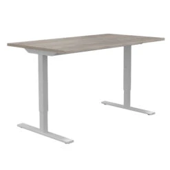 ONE H Schreibtisch | Manuell Höhenverstellbar, 1600 X 700 Mm, Nordeiche Grau -Möbel Pro Verkauf Schreibtisch ONE H 160 x 70 cm manuell hoehenverstellbar ergonomisch 23 3