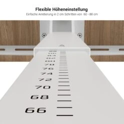 SCALE Schreibtisch | 1600 - 1800 Mm, Manuell Höhenverstellbar, Bernsteineiche -Möbel Pro Verkauf Schreibtisch SCALE 160 180 cm manuell hoehenverstellbar Bernsteineiche T Fuss Homeoffice Buerotisch Cheftisch 5