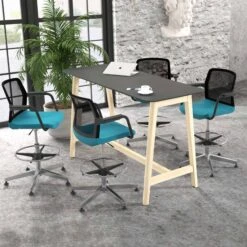 WIND Counterstuhl | 5-Stern-Basis, Fußstütze, Netzrücken, Wollbezüge VELITO / SYNERGY 16 WIND Counterstuhl | 5-Stern-Basis, Fußstütze, Netzrücken, Wollbezüge VELITO / SYNERGY -Möbel Pro Verkauf Schwarzer Konferenzstuhl WIND 5 Stern Basis schwarzer Netzruecken Kunststoff Armlehnen und Rahmen in schwarz verchromter Fussstuetzenring Wollbezuege VELITO SYNERGY 3