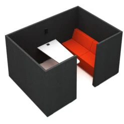 JAZZ SILENT BOX | Akustik Raum-in-Raum-System, Wollbezüge VELITO / SYNERGY -Möbel Pro Verkauf SilentBox JAZZ Besprechungsinsel Ruhezone Akustik 7