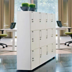 NOVA Spind | 6 Schließfächer, 800 X 1092 Mm, Ahorn -Möbel Pro Verkauf Spind Schliessfach NOVA mit 6 Schliessfaechern in 2 3