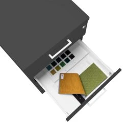 OPTIMA Standcontainer | 600 Mm Tief, Anthrazit -Möbel Pro Verkauf Standcontainer OPTIMA 60 cm tief Anthrazit Container Buero 3