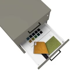 OPTIMA Standcontainer | 600 Mm Tief, Cubanitgrau -Möbel Pro Verkauf Standcontainer OPTIMA 60 cm tief Cubanitgrau Container Buero 7