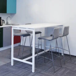 NOVA Hochtisch | 1600 X 700 Mm (2 - 4 Personen), Weiß -Möbel Pro Verkauf Stehtisch NOVA 160 x 70 cm gross Hochtisch Bartisch Tresentisch Theke 1