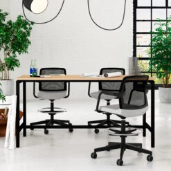 NOVA Hochtisch | 1800 X 700 Mm (4 - 6 Personen), Bernsteineiche -Möbel Pro Verkauf Stehtisch NOVA 180 x 70 cm gross Hochtisch Bartisch Tresentisch 2