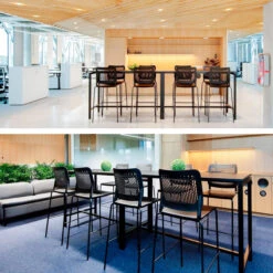 NOVA Hochtisch | 1800 X 700 Mm (4 - 6 Personen), Bernsteineiche -Möbel Pro Verkauf Stehtisch NOVA 180 x 70 cm gross Hochtisch Bartisch Tresentisch 3