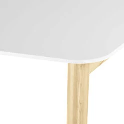 NOVA WOOD Hochtisch | Massivholz-Gestell, 1600 X 700 Mm, HPL Weiß -Möbel Pro Verkauf Stehtisch NOVA Wood 160 x 70 cm HPL Weiss Holz Hochtisch Bartisch Tresentisch
