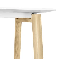 NOVA WOOD Hochtisch | Massivholz-Gestell, 1800 X 700 Mm, HPL Weiß -Möbel Pro Verkauf Stehtisch NOVA Wood 180 x 70 cm HPL Weiss Holz Hochtisch Bartisch Tresentisch Theke 2