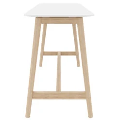 NOVA WOOD Hochtisch | Massivholz-Gestell, 1800 X 700 Mm, HPL Weiß -Möbel Pro Verkauf Stehtisch NOVA Wood 180 x 70 cm HPL Weiss Holz Hochtisch Bartisch Tresentisch Theke 7