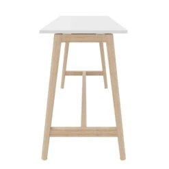 NOVA WOOD Hochtisch | Massivholz-Gestell, 1800 X 700 Mm, Weiß -Möbel Pro Verkauf Stehtisch NOVA Wood 180 x 70 cm Weiss Holz Hochtisch Bartisch Tresentisch Theke 6