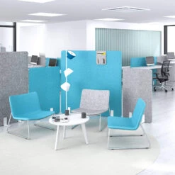 FREE STANDING Akustik-Trennwand | Wollbezüge VELITO / SYNERGY -Möbel Pro Verkauf Stellwand Flexible Trennwand FREE STANDING Sichts 11