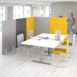 FREE STANDING Akustik-Trennwand | Polyesterbezug LUCIA -Möbel Pro Verkauf Stellwand Flexible Trennwand FREE STANDING Sichts 39