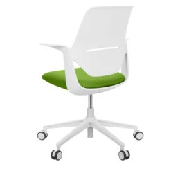 Profim - TRILLO PRO Bürodrehstuhl | Rückenlehne Gepolstert, Synchronmechanik, Polster Wählbar, Hellgrau -Möbel Pro Verkauf Synchronmechanischer Buerodrehstuhl TRILLO PRO Hellgraue Kunststoffelemente aus Polyamid Rueckenlehne gepolstert 5 Arm Fusskreuz aus Polyamid Fixierte Armlehnen Hellgrau 4