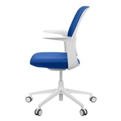 Profim - TRILLO PRO Bürodrehstuhl | Rückenlehne Gepolstert, Synchronmechanik, Polster Wählbar, Hellgrau -Möbel Pro Verkauf Synchronmechanischer Buerodrehstuhl TRILLO PRO Hellgraue Kunststoffelemente aus Polyamid Rueckenlehne gepolstert 5 Arm Fusskreuz aus Polyamid Fixierte Armlehnen Hellgrau 5