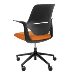 Profim - TRILLO PRO Bürodrehstuhl | Synchronmechanik, Polster Wählbar, Schwarz -Möbel Pro Verkauf Synchronmechanischer Buerodrehstuhl TRILLO PRO Schwarze Kunststoffelemente aus Polyamid 5 Arm Fusskreuz aus Polyamid Fixierte Armlehnen Schwarz 4