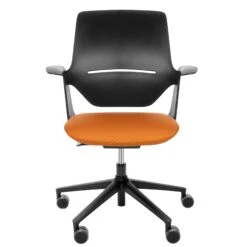 Profim - TRILLO PRO Bürodrehstuhl | Synchronmechanik, Polster Wählbar, Schwarz -Möbel Pro Verkauf Synchronmechanischer Buerodrehstuhl TRILLO PRO Schwarze Kunststoffelemente aus Polyamid 5 Arm Fusskreuz aus Polyamid Fixierte Armlehnen Schwarz 7