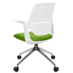 Profim - TRILLO PRO Drehstuhl | Aluminium Poliertes Gestell, Synchronmechanik, Hellgrau -Möbel Pro Verkauf Synchronmechanischer Drehstuhl TRILLO PRO Hellgraue Kunststoffelemente aus Polyamid Aluminium poliertes Gestell mit Rollen Fixierte Armlehnen Hellgrau 4