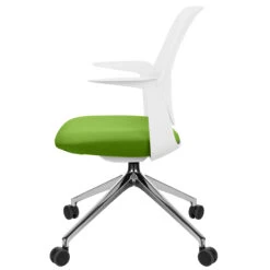 Profim - TRILLO PRO Drehstuhl | Aluminium Poliertes Gestell, Synchronmechanik, Hellgrau -Möbel Pro Verkauf Synchronmechanischer Drehstuhl TRILLO PRO Hellgraue Kunststoffelemente aus Polyamid Aluminium poliertes Gestell mit Rollen Fixierte Armlehnen Hellgrau 5